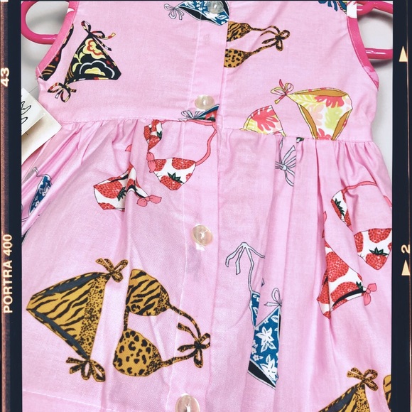 🍍ALOHA NWT BearyBasics Dress w Fun Print &Trim👙 - Picture 3 of 4